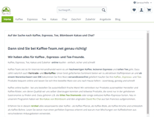 Tablet Screenshot of kaffee-team.net